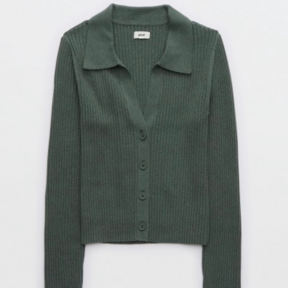 Aerie Gotta Jet! Polo Sweater